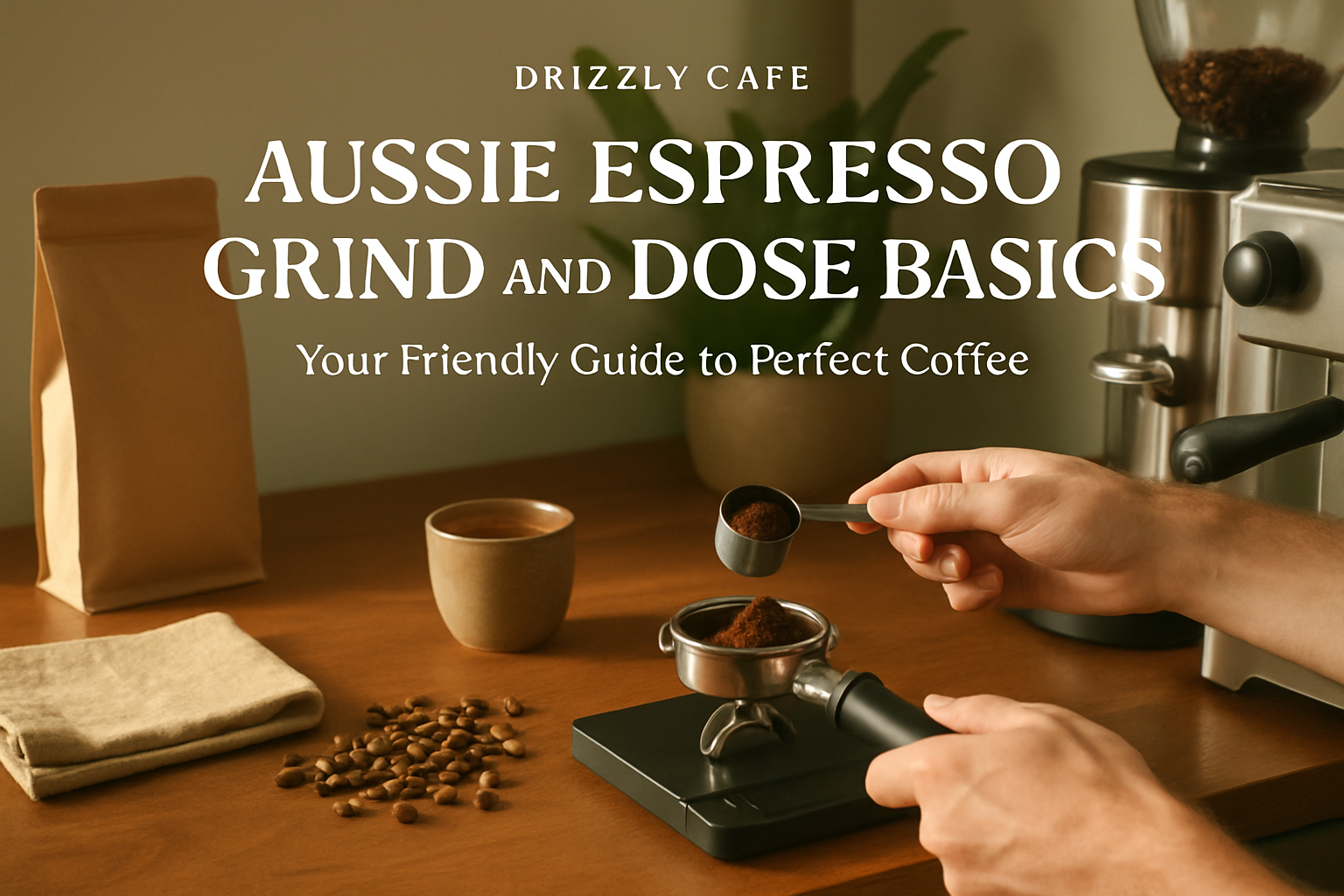 Coffee guide hero image: espresso grind and dose basics