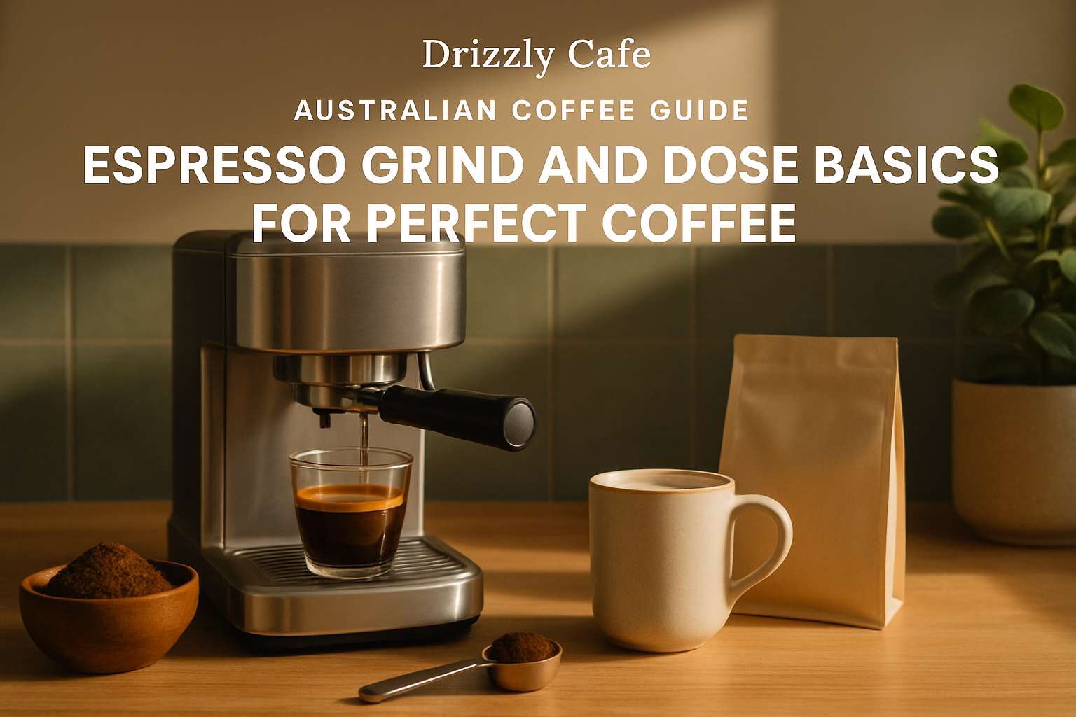 Coffee guide hero image: espresso grind and dose basics