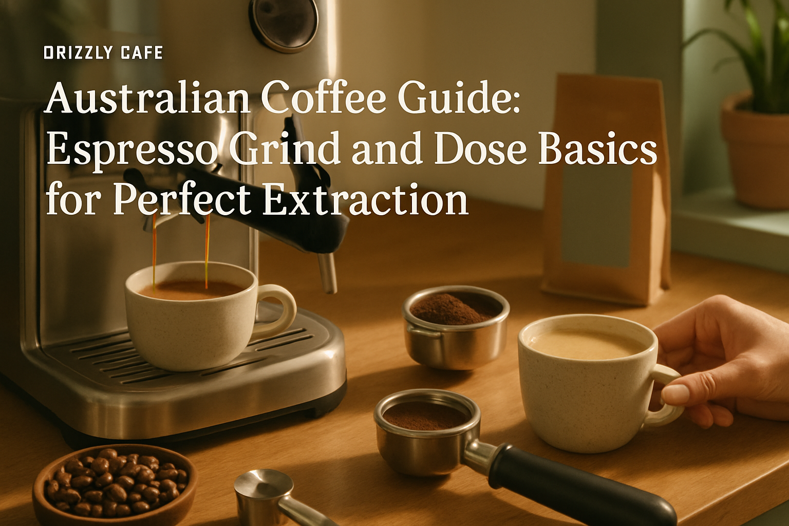 Coffee guide hero image: espresso grind and dose basics