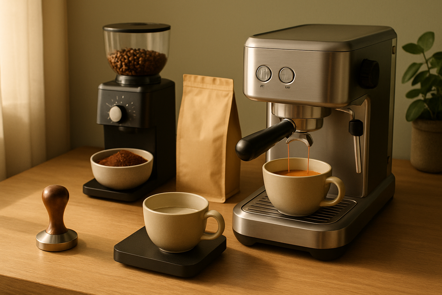 Coffee guide hero image: espresso grind and dose basics