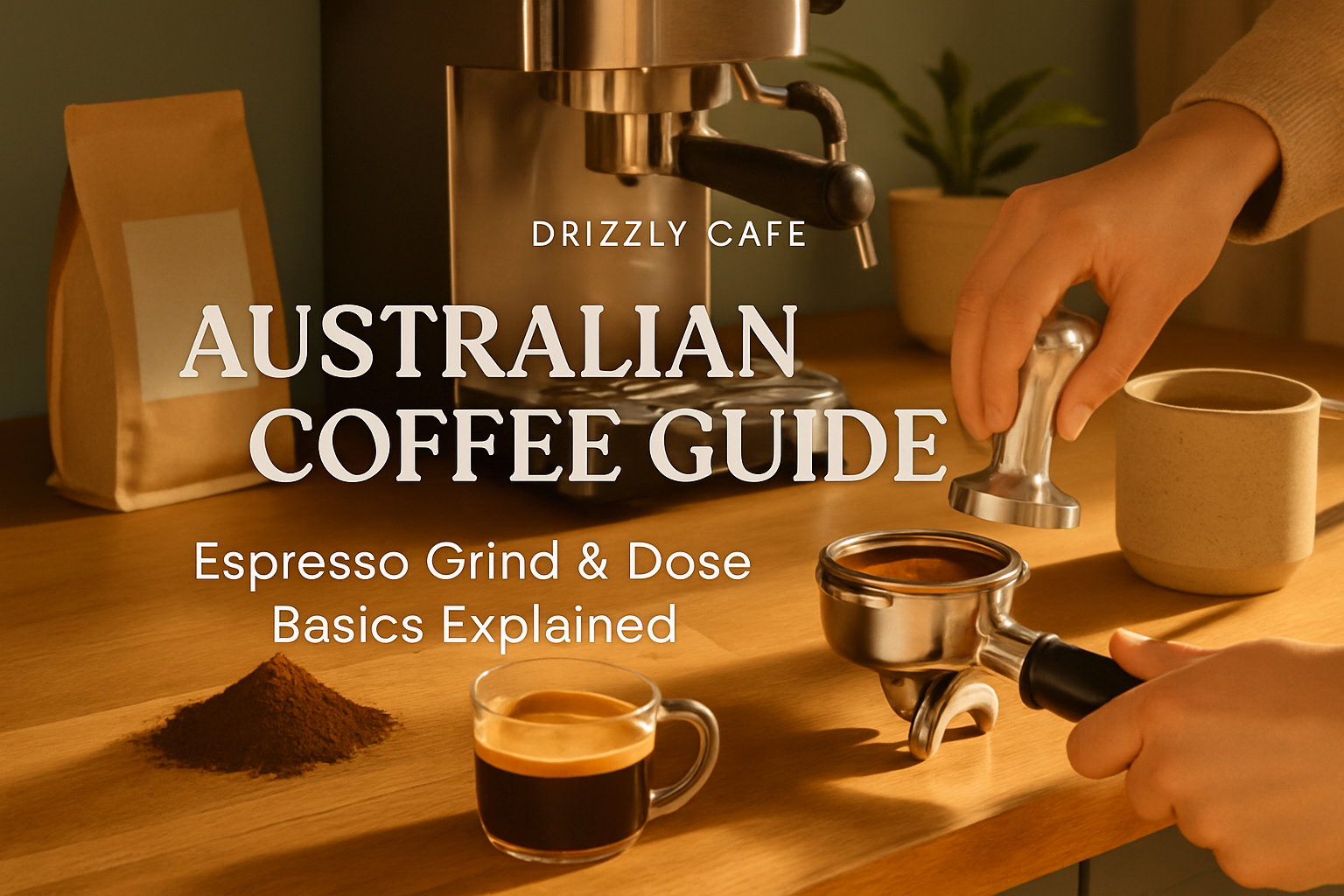 Coffee guide hero image: espresso grind and dose basics