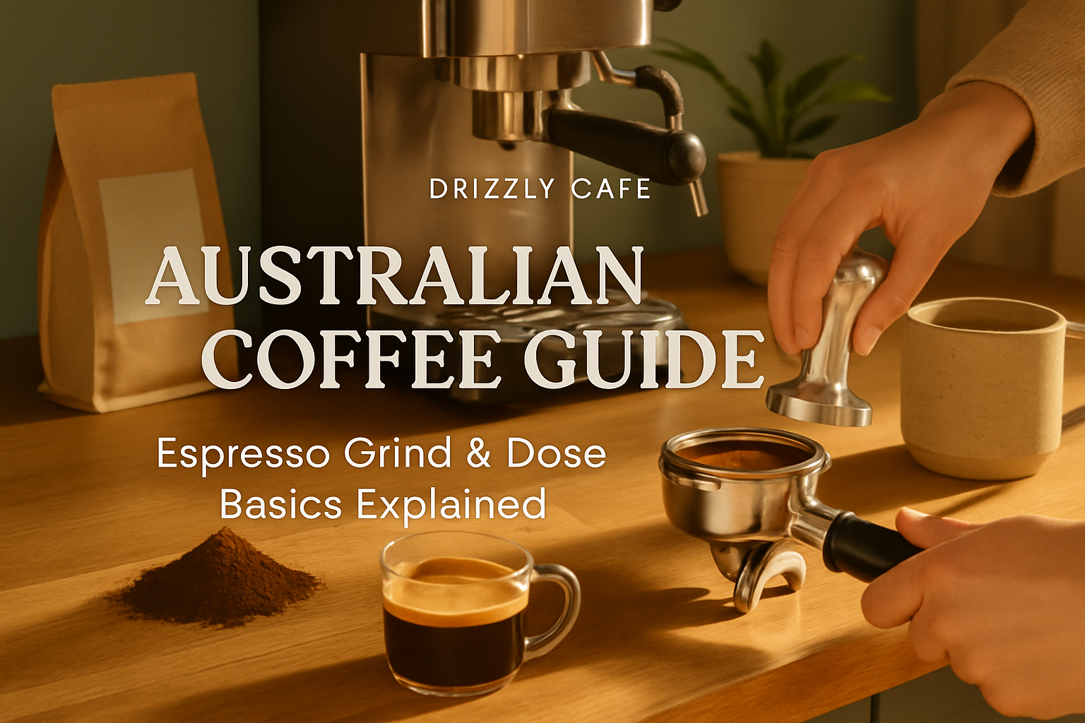 Coffee guide hero image: espresso grind and dose basics