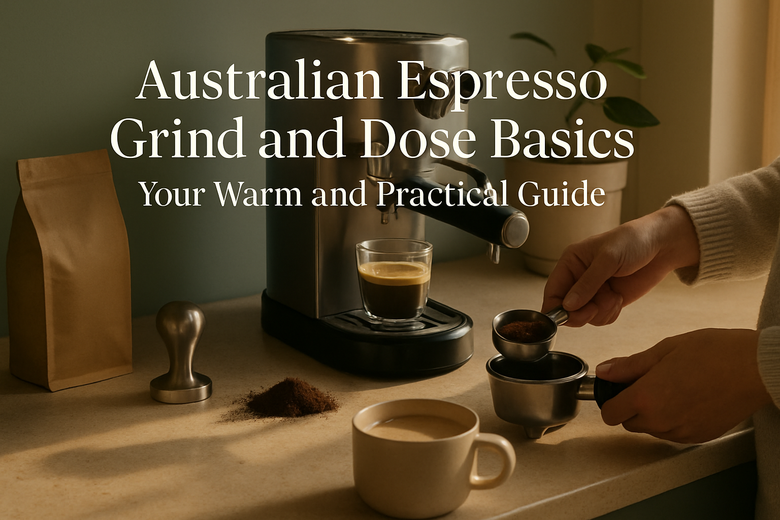 Coffee guide hero image: espresso grind and dose basics