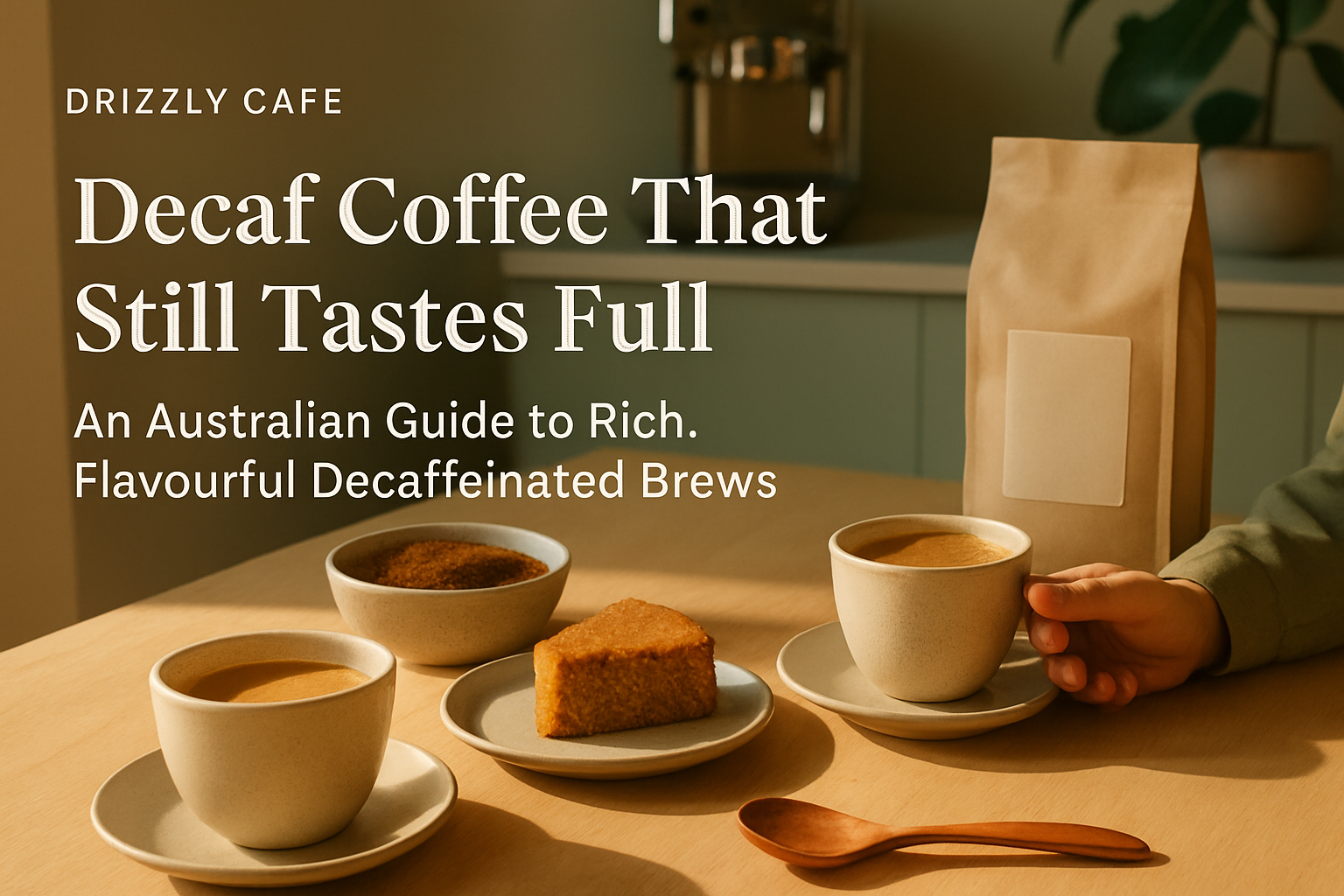 Coffee guide hero image: decaf coffee that still tastes full
