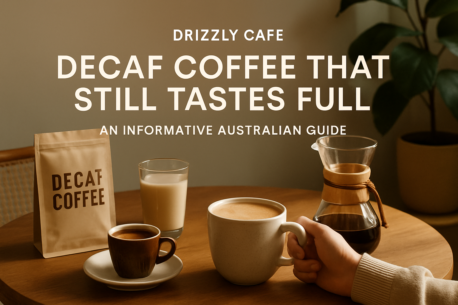 Coffee guide hero image: decaf coffee that still tastes full
