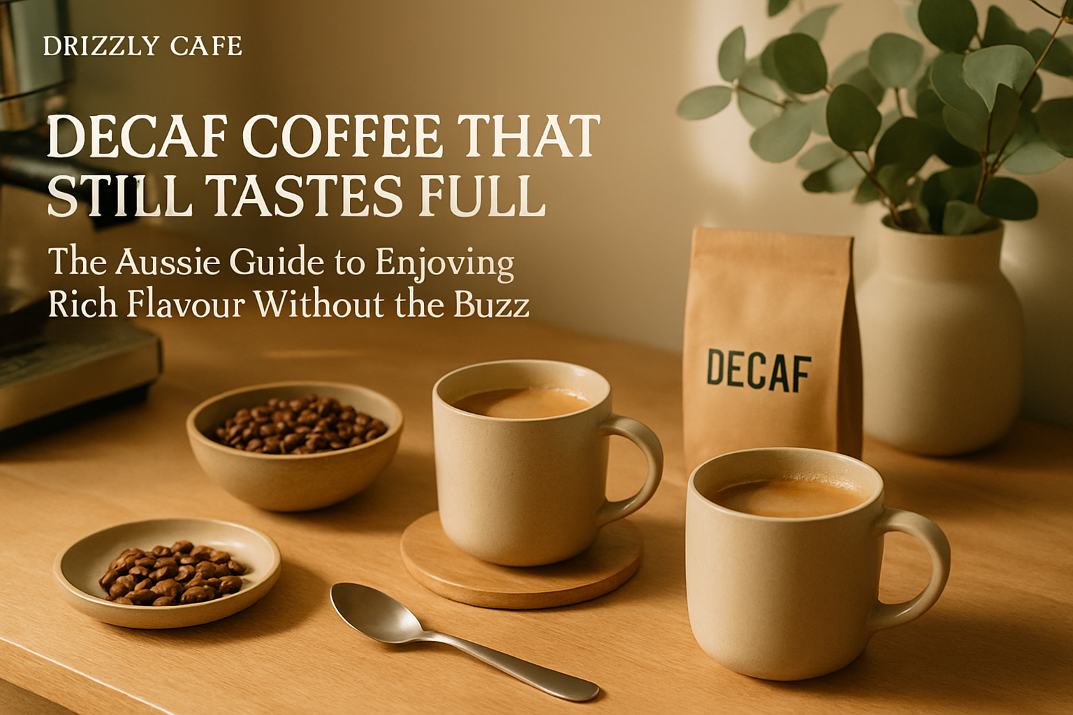 Coffee guide hero image: decaf coffee that still tastes full