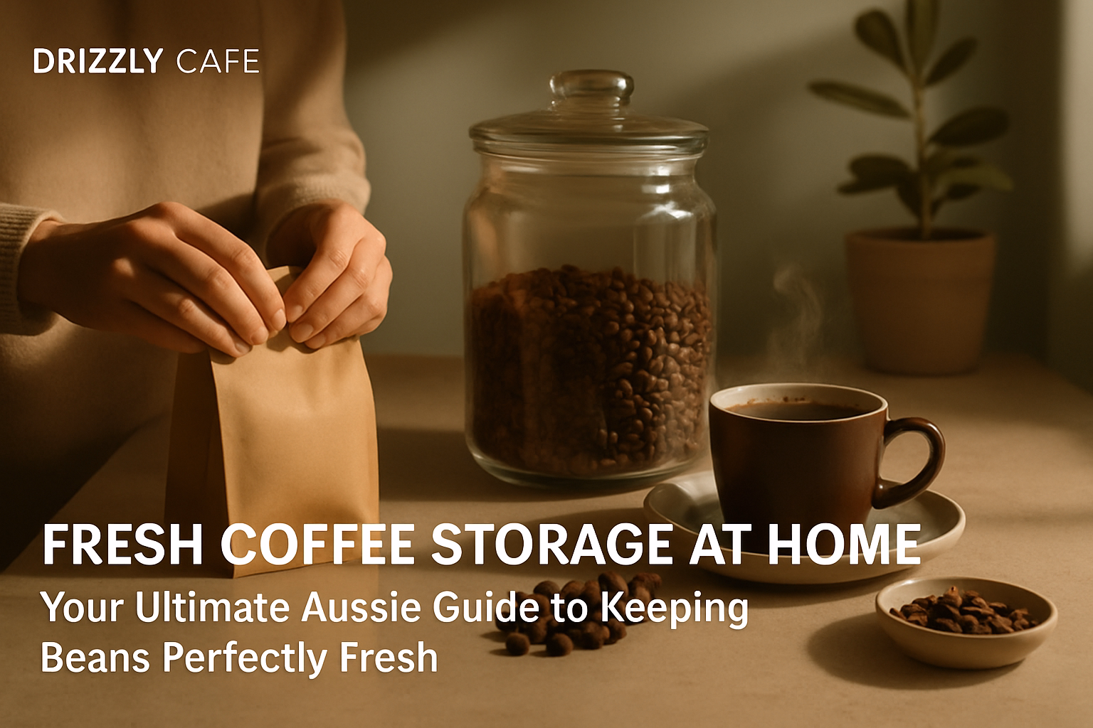 Coffee guide hero image: fresh coffee storage at home