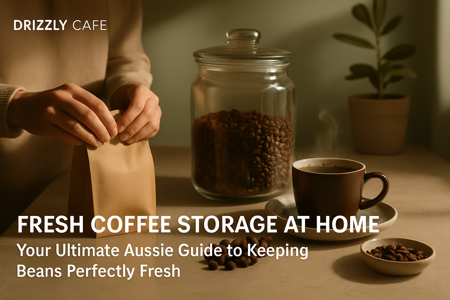 Coffee guide hero image: fresh coffee storage at home