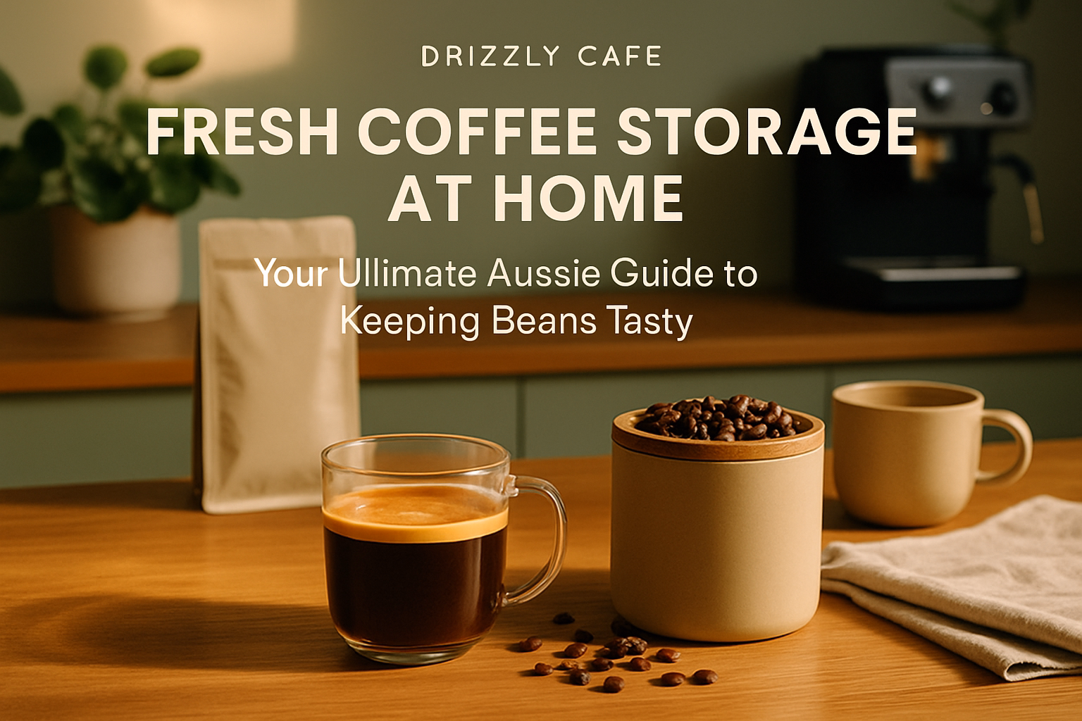 Coffee guide hero image: fresh coffee storage at home