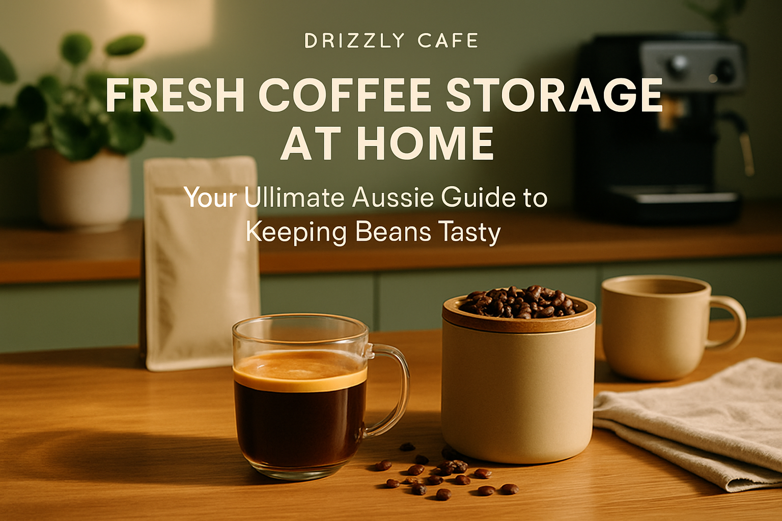 Coffee guide hero image: fresh coffee storage at home