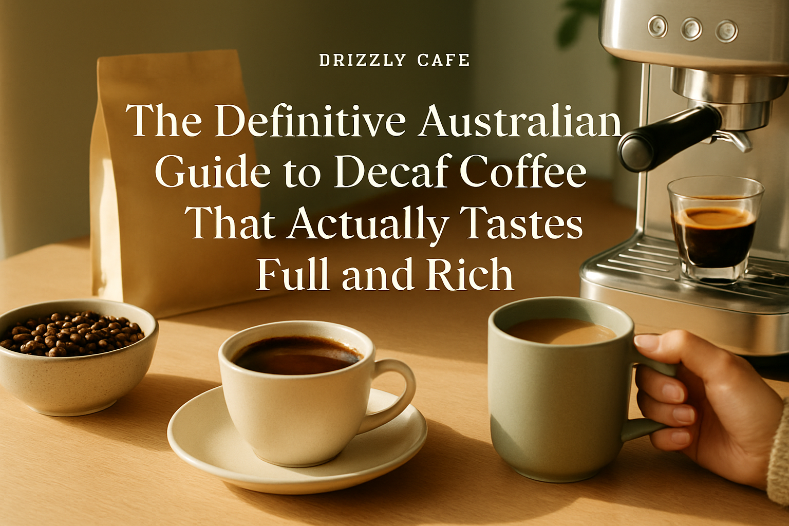 Coffee guide hero image: decaf coffee that still tastes full