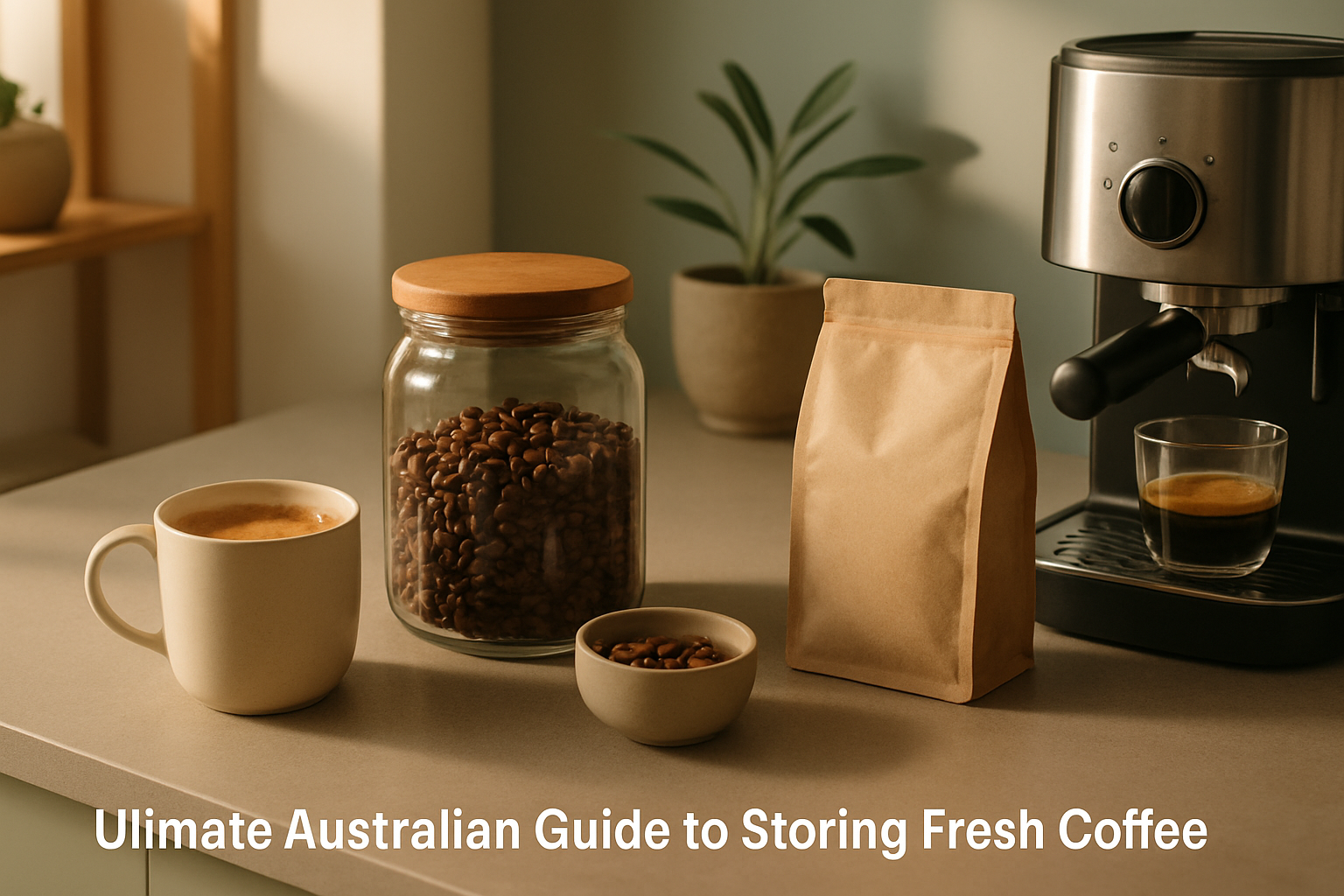 Coffee guide hero image: fresh coffee storage at home